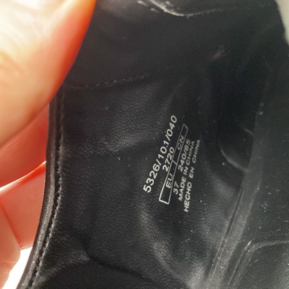 Zara Shoes Women US 6.5 EU 37 Black Brogue Oxford Chunky Lug Sole Platform - Picture 14 of 14